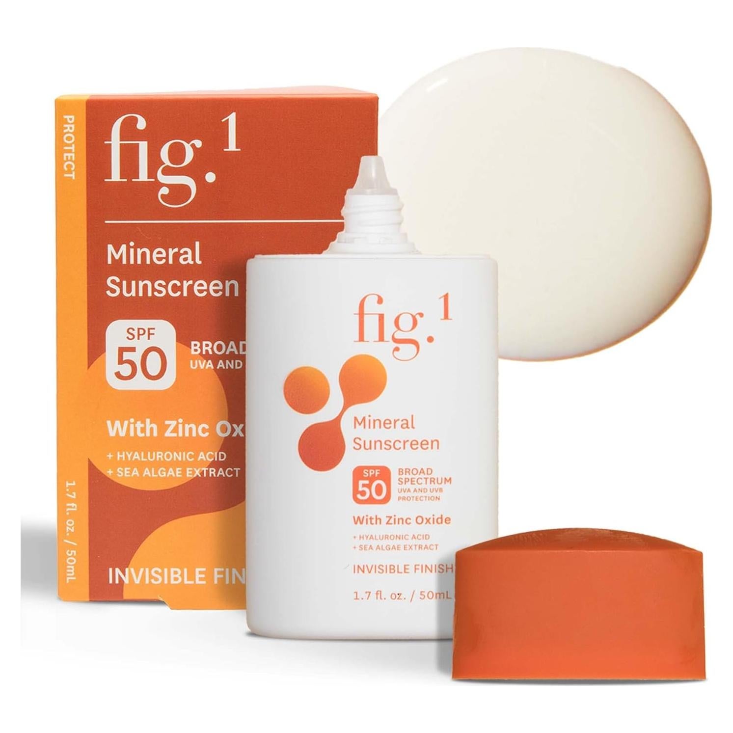Protector Solar Facial Fig.1 SPF 50 - Óxido de Zinc Hidratante 48g