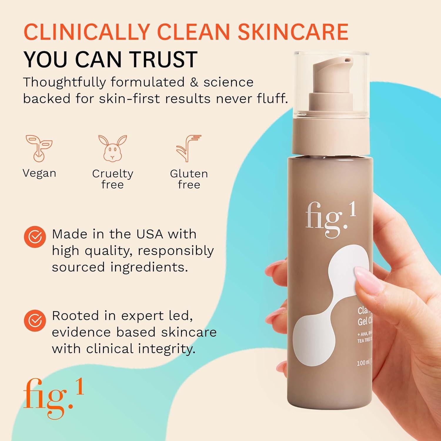 Gel Limpiador Aclarador Fig.1 100ml - AHA BHA para Piel Grasa