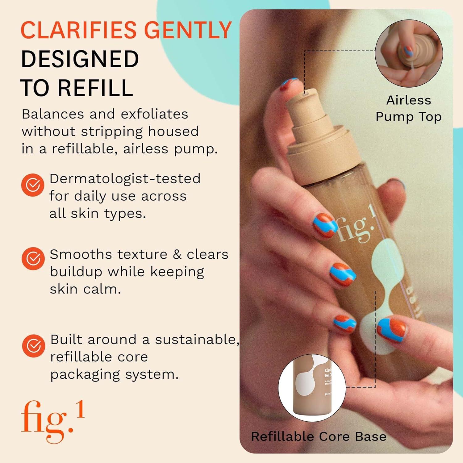 Gel Limpiador Aclarador Fig.1 100ml - AHA BHA para Piel Grasa