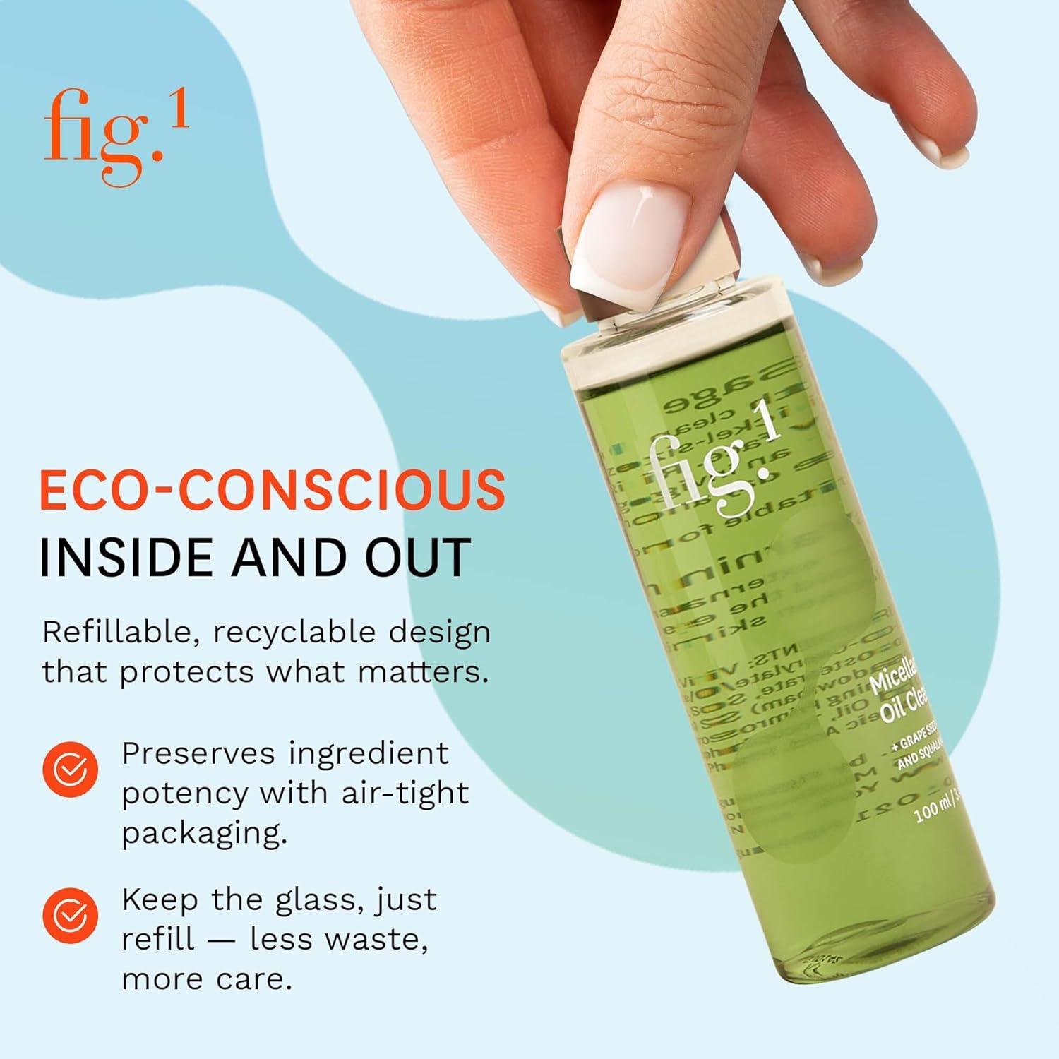 Limpiador Hidratante de Aceite Fig.1 Recarga 100 ml - Desmaquillante Micelar