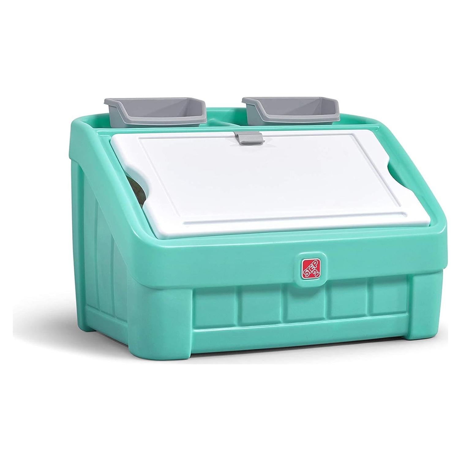 Step2 Caja de Juguetes 2 en 1 y Caballete Menta