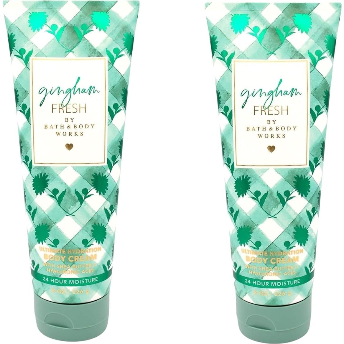 Crema Corporal Hidratante Bath & Body Works Gingham 2x240ml