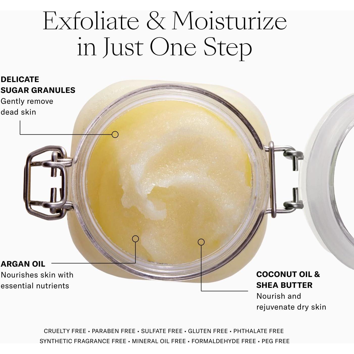 Exfoliante Corporal Josie Maran con Azúcar y Aceite de Argán 283.5 g