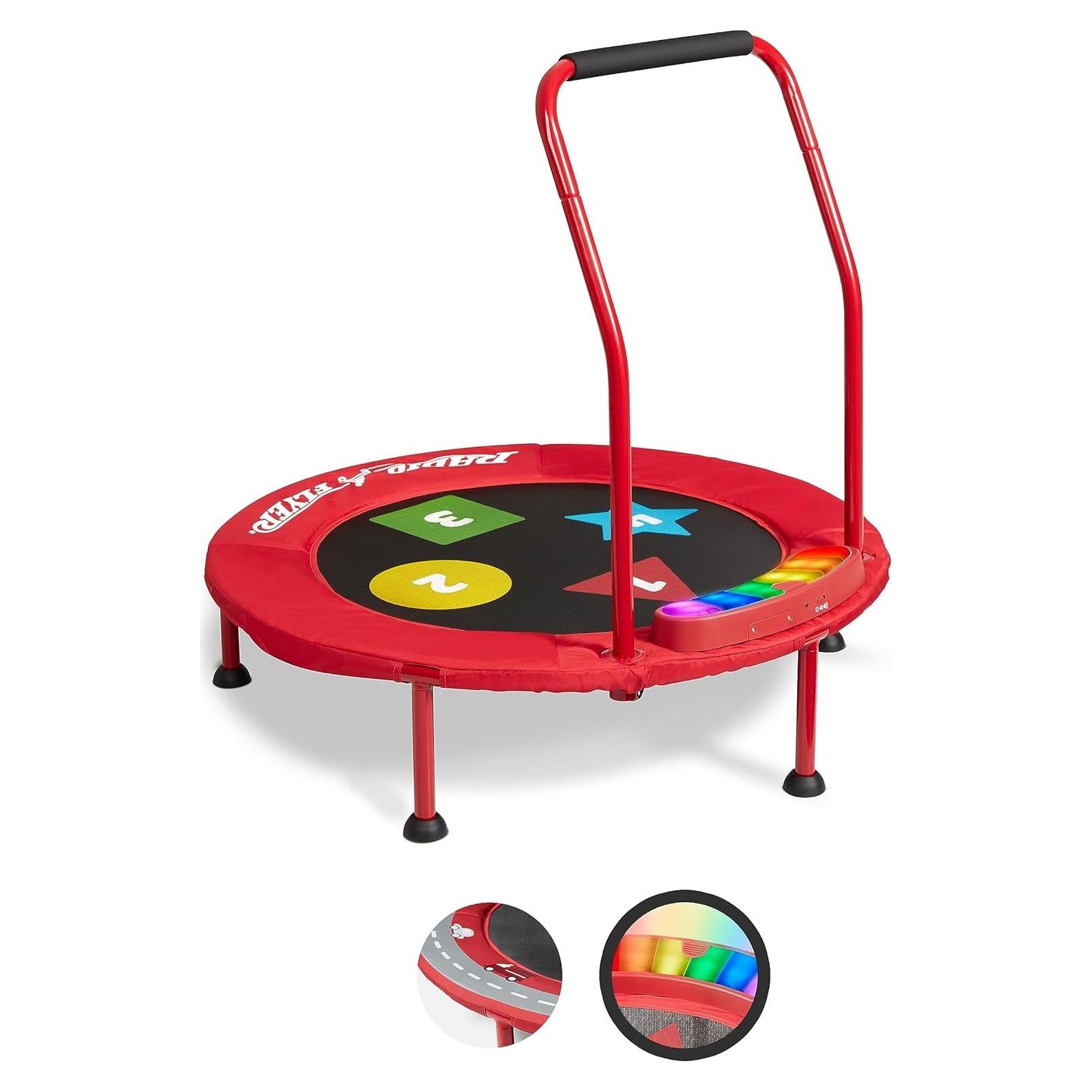 Trampolín Radio Flyer Game Time con Luces y Sonidos