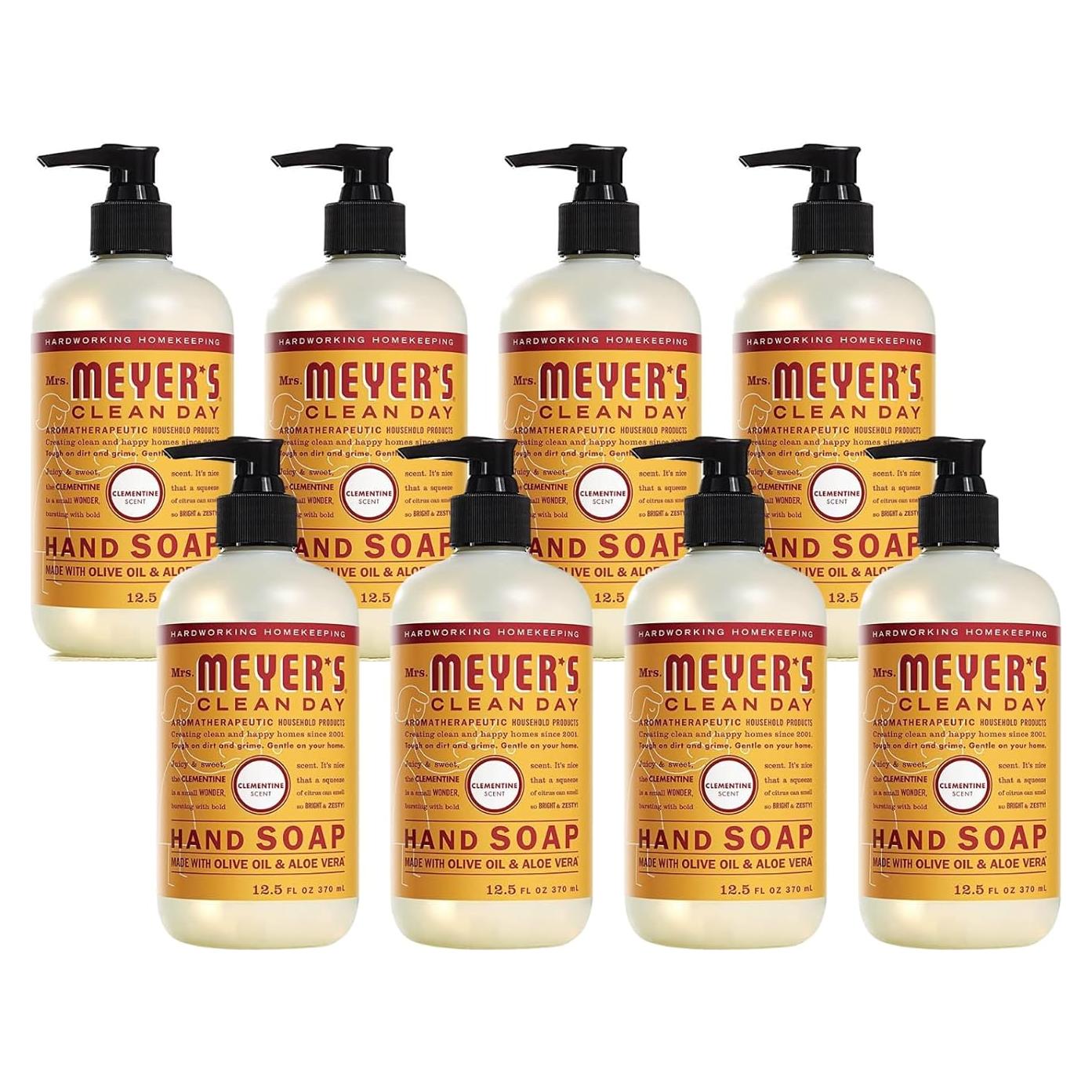 Jabón de Manos Mrs. Meyer's 370 ml Clementina (Paquete de 8)