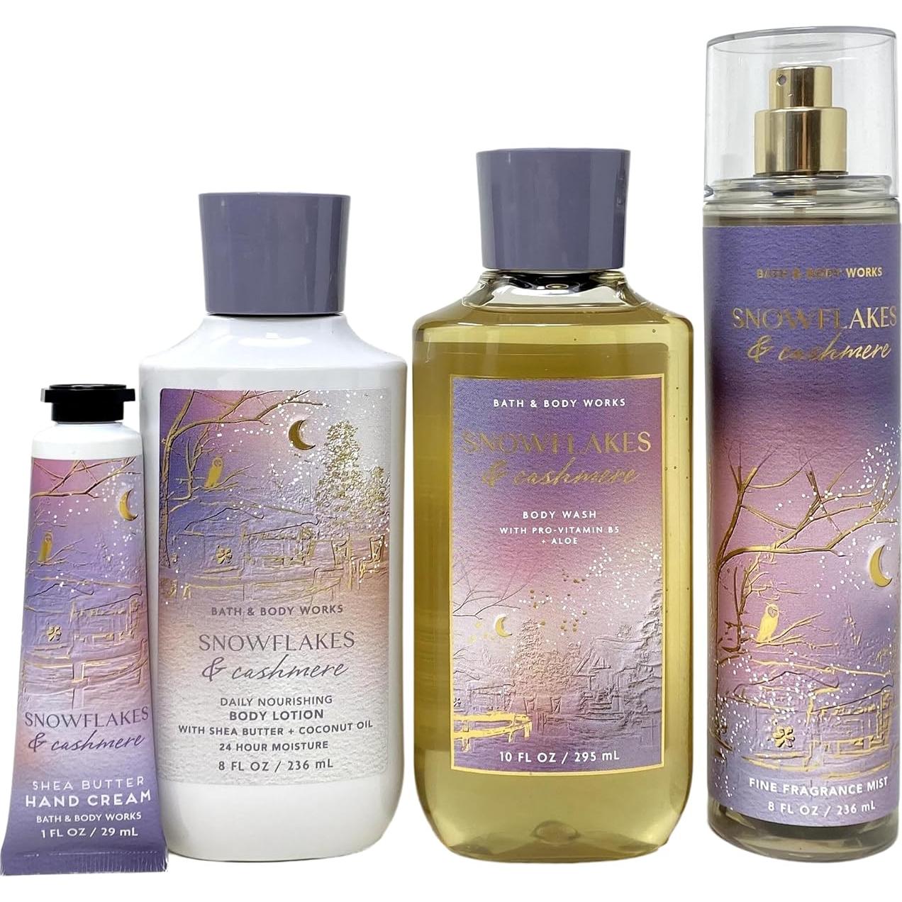 Conjunto de Regalo Deluxe Snowflakes & Cashmere Bath & Body Works