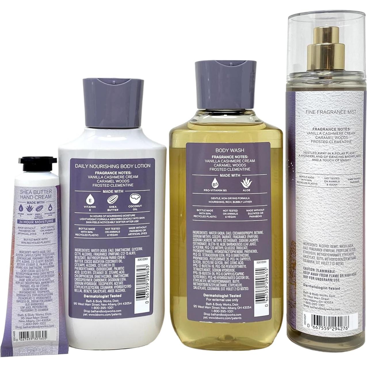 Conjunto de Regalo Deluxe Snowflakes & Cashmere Bath & Body Works