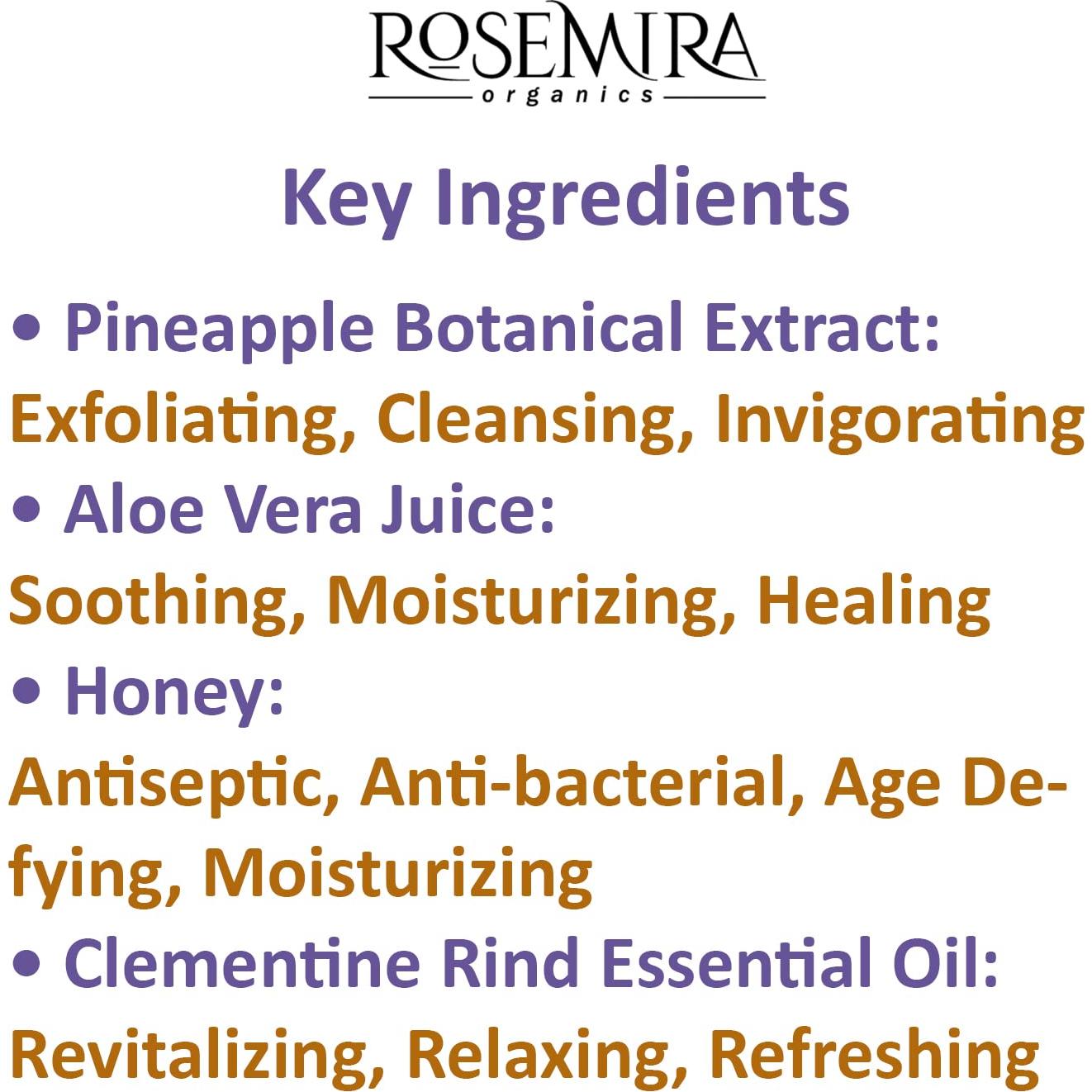 Leche Limpiadora Orgánica Rosemira de Piña 200ml