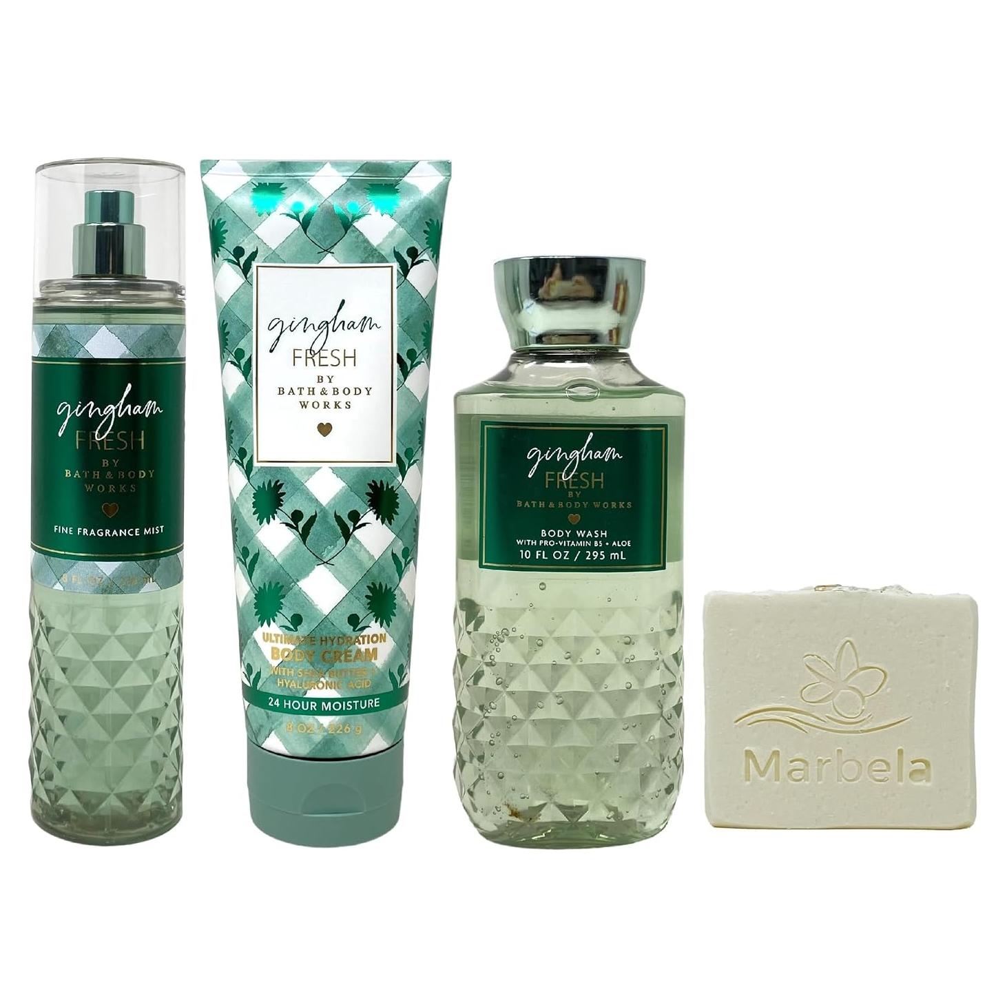 Conjunto de Regalo 3 Piezas Gingham Fresh Bath & Body Works