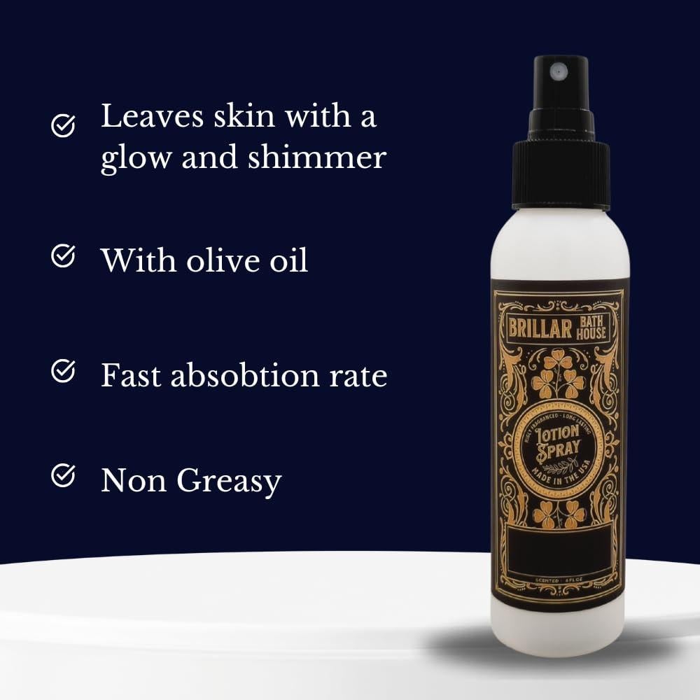 Loción Brillante en Spray Brillar Casa de Baño 118 ml Menta Marroquí y Lirio - 2 Paquete