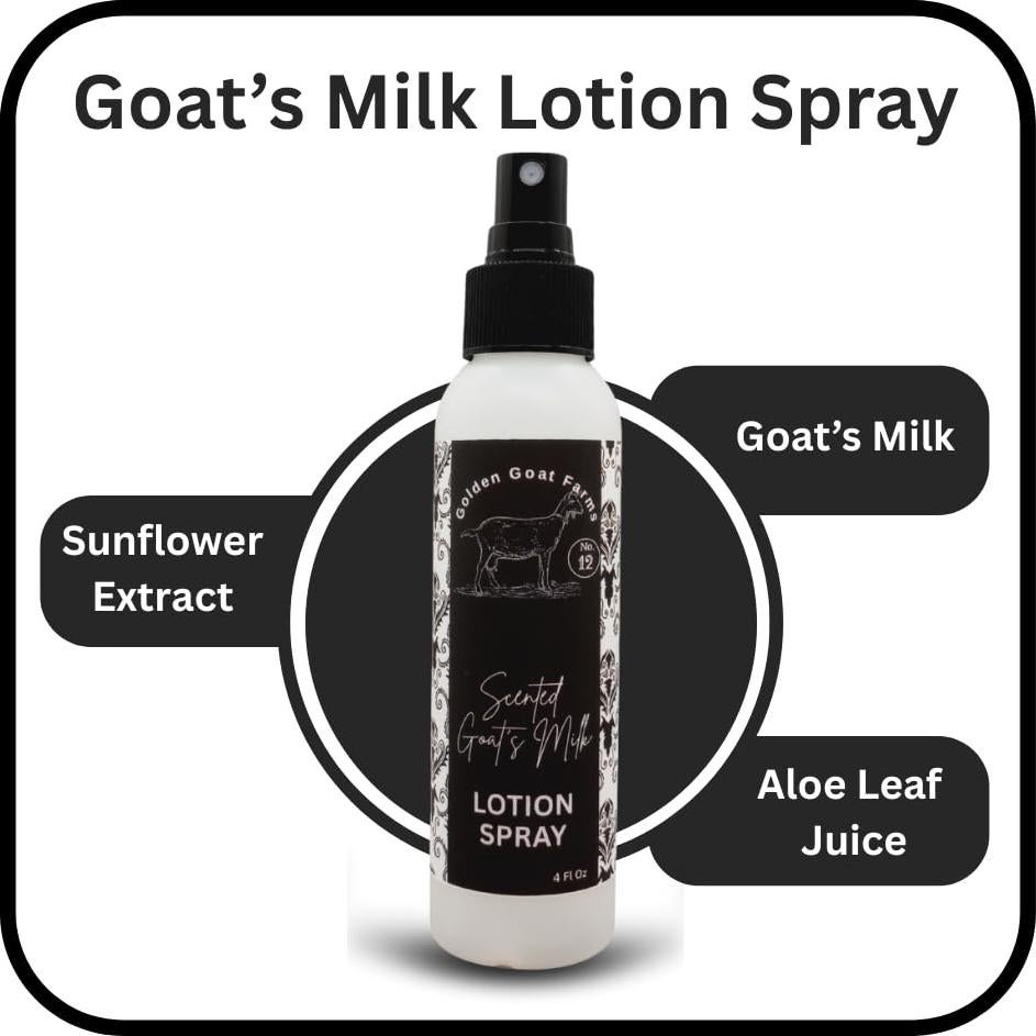 Loción en Spray Hidratante Golden Goat Farms 113 g Menta Lirio