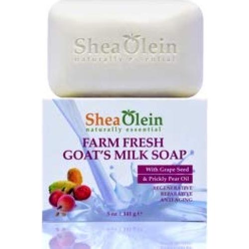 Jabón de Leche de Cabra Natural con Aceite de Semilla de Uva y Nopal 140g