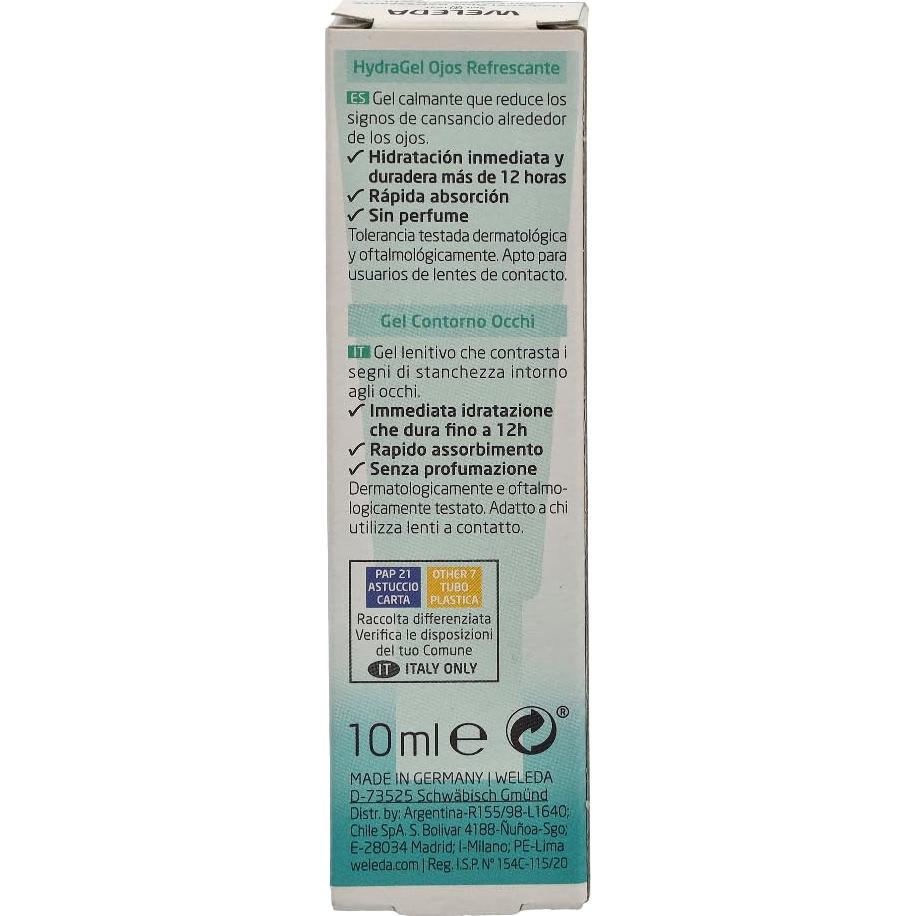 Gel para Ojos Hidratante Weleda 10 ml - Extracto de Cactus