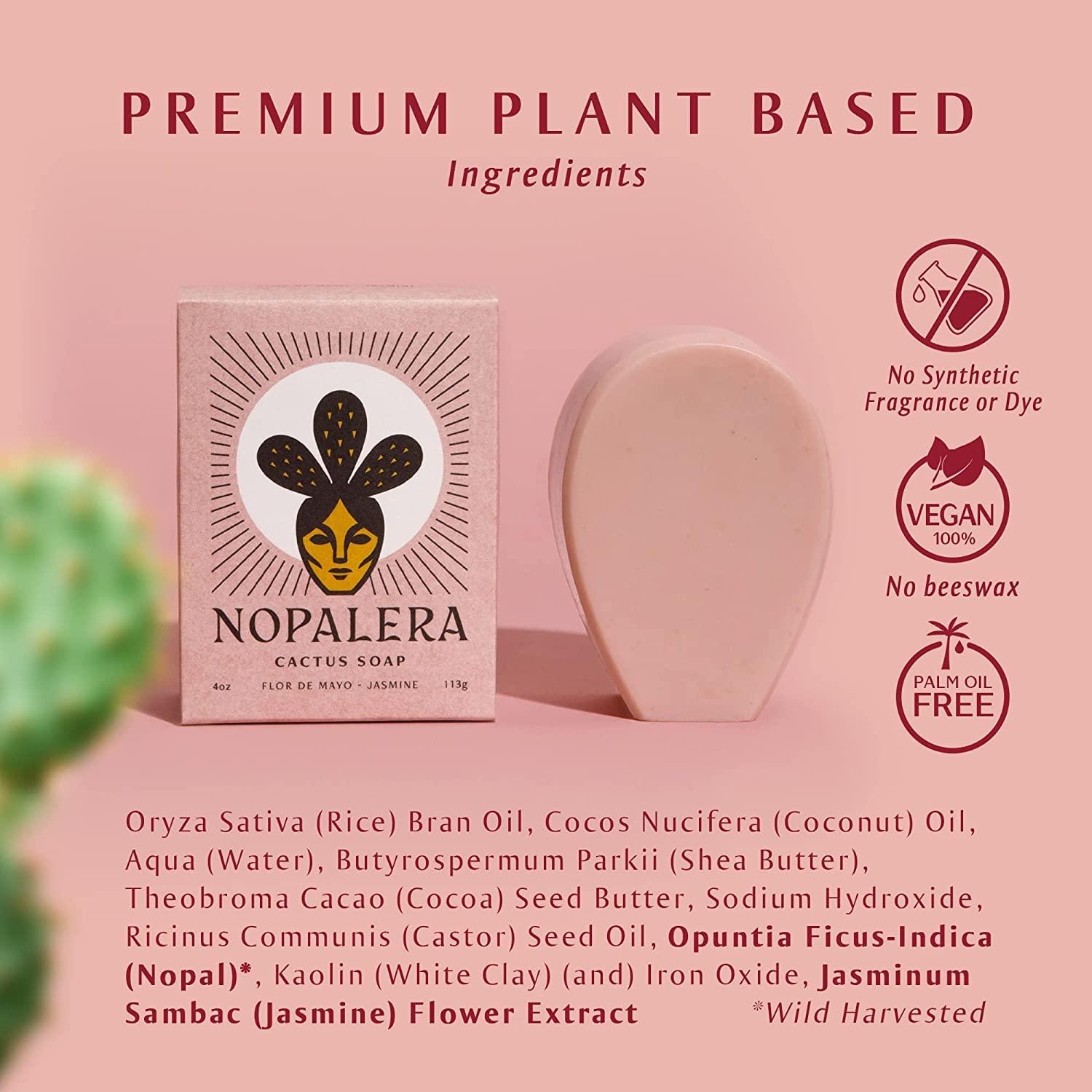 Jabón de Barra Nopalera Nopal con Aceite de Jazmín 113 g