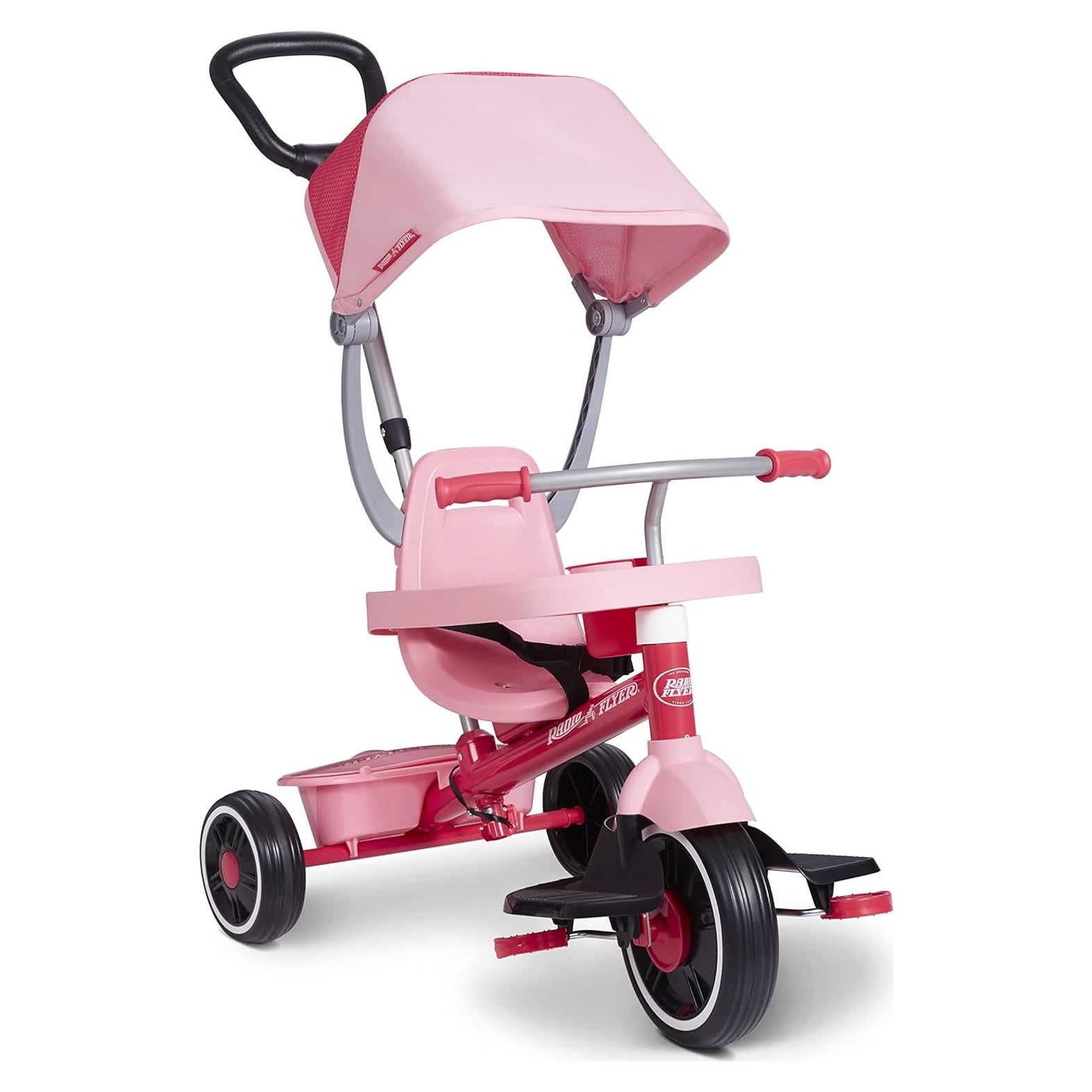 Triciclo Radio Flyer Paseo 'N Trike Rosa 4 en 1 para Niños