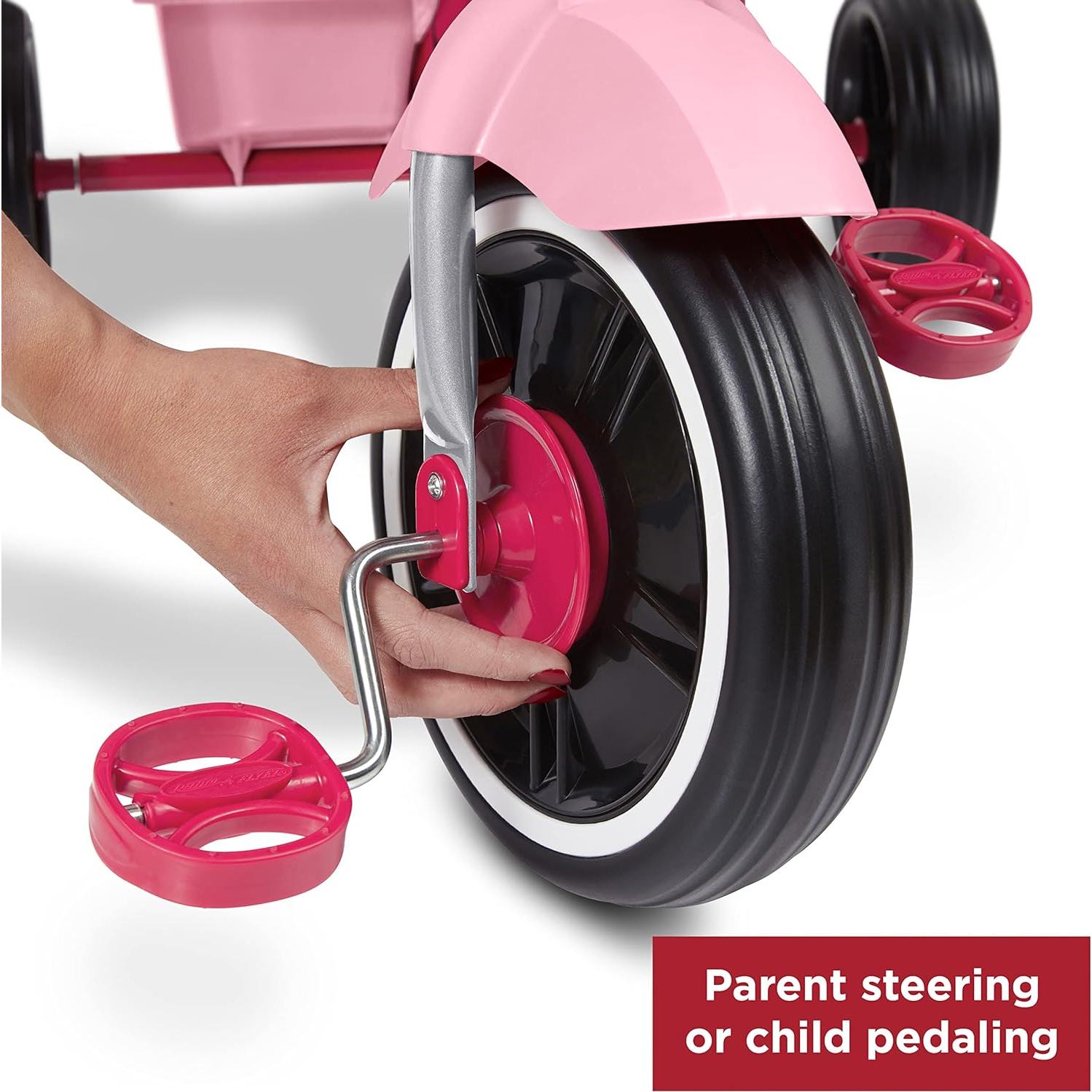 Triciclo Radio Flyer Paseo 'N Trike Rosa 4 en 1 para Niños