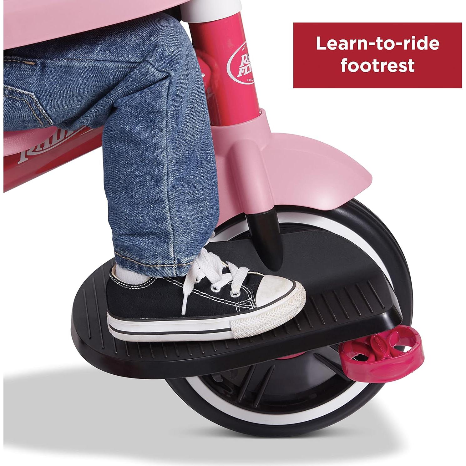 Triciclo Radio Flyer Paseo 'N Trike Rosa 4 en 1 para Niños