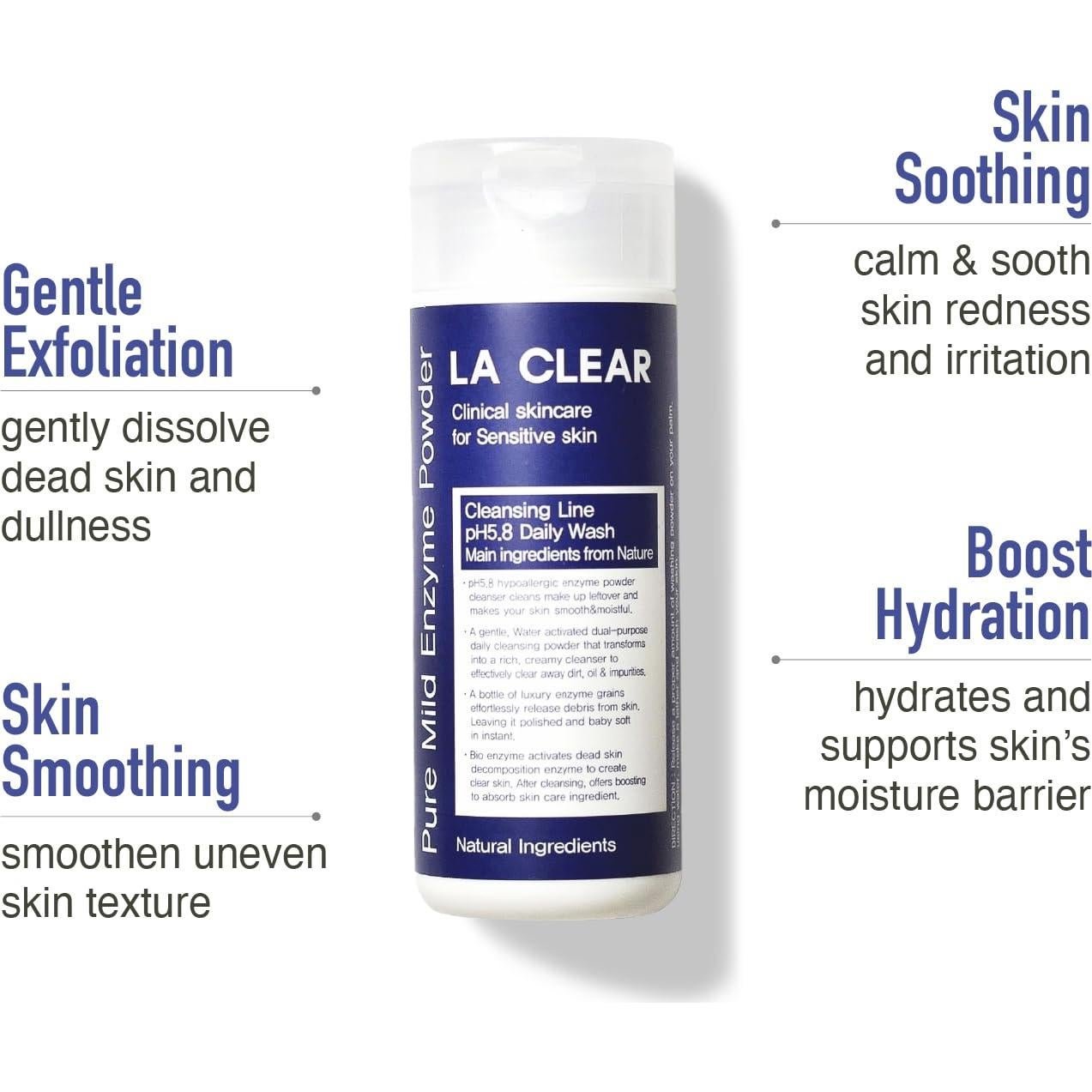 La Clear Limpiador Facial en Polvo Enzimático 70g - Piel Sensible