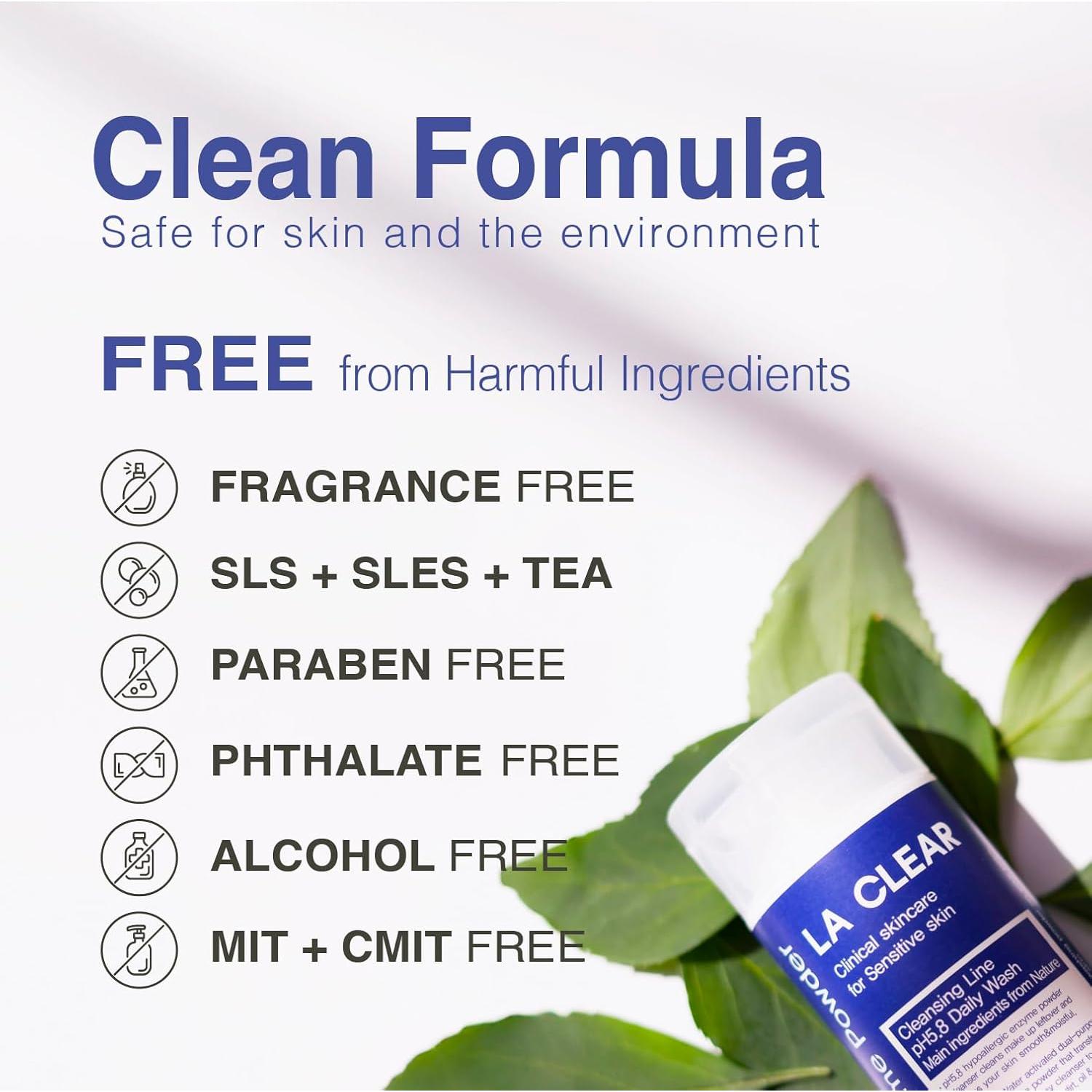 La Clear Limpiador Facial en Polvo Enzimático 70g - Piel Sensible