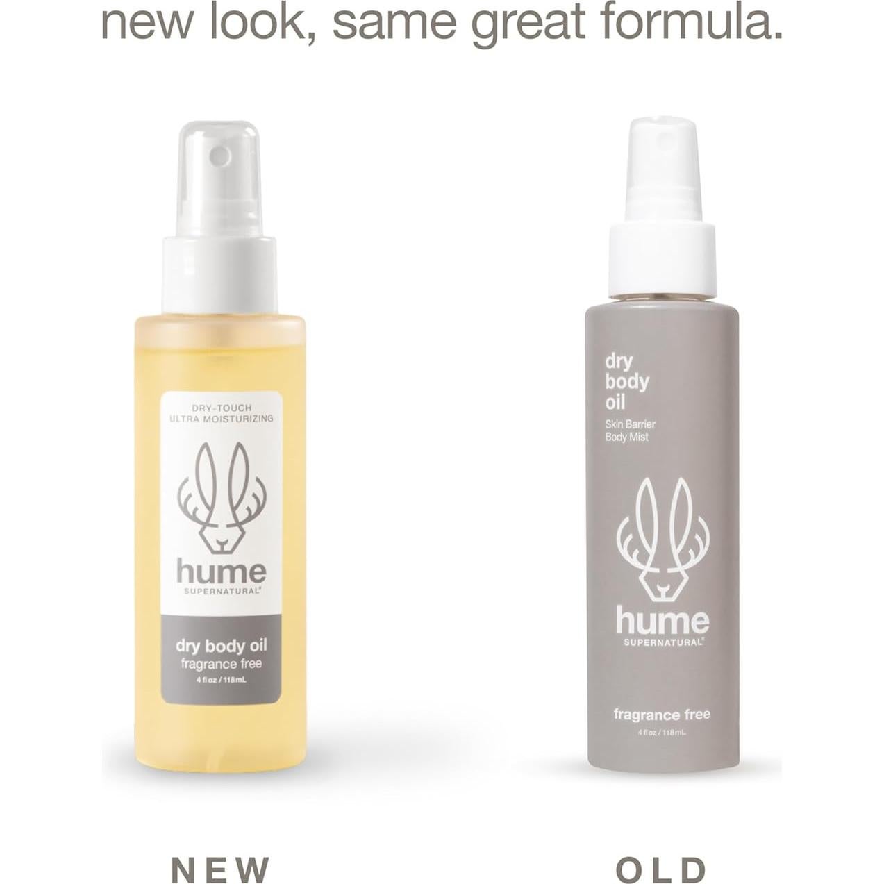 Aceite Corporal Seco HUME SUPERNATURAL Sin Fragancia 132g