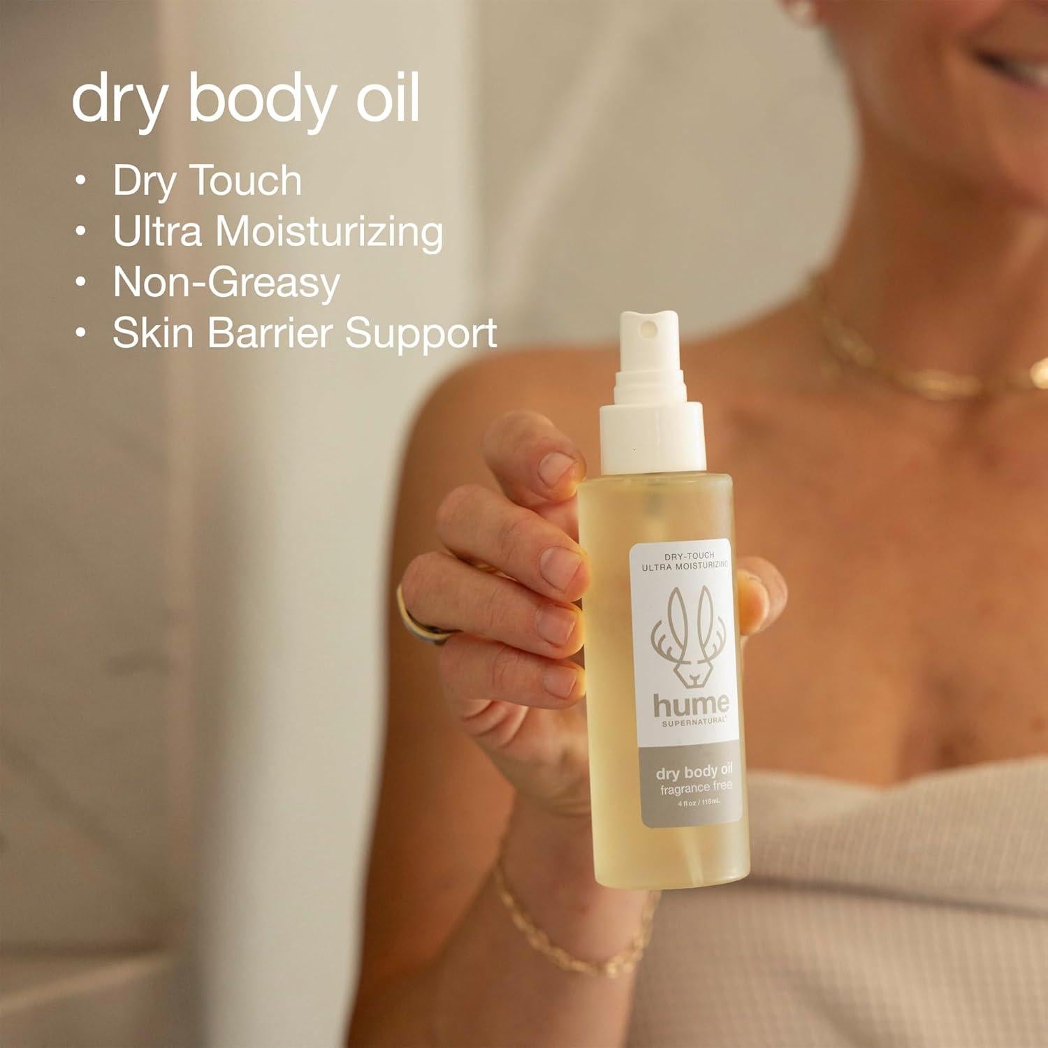 Aceite Corporal Seco HUME SUPERNATURAL Sin Fragancia 132g