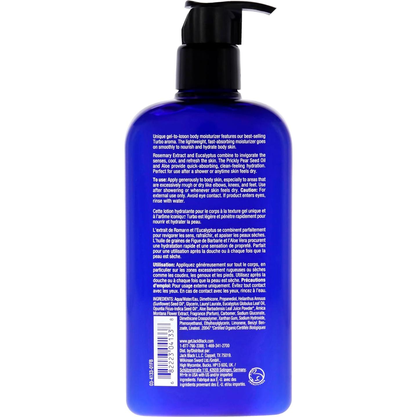 Loción Corporal Energizante Jack Black 473 ml Hidratante