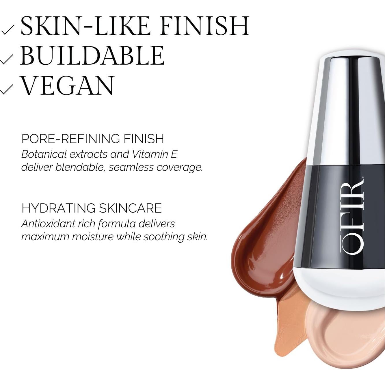 Base de Maquillaje OFIR Satin Chai 30 ml - Cobertura Media Vegana