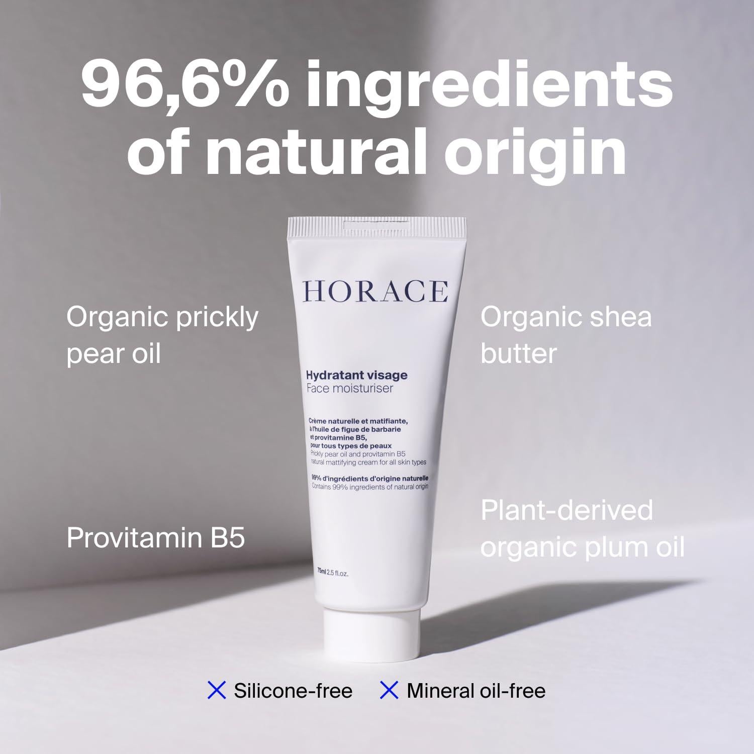 Hidratante Matificante para Rostro Horace Hombre 75ml - Orgánico