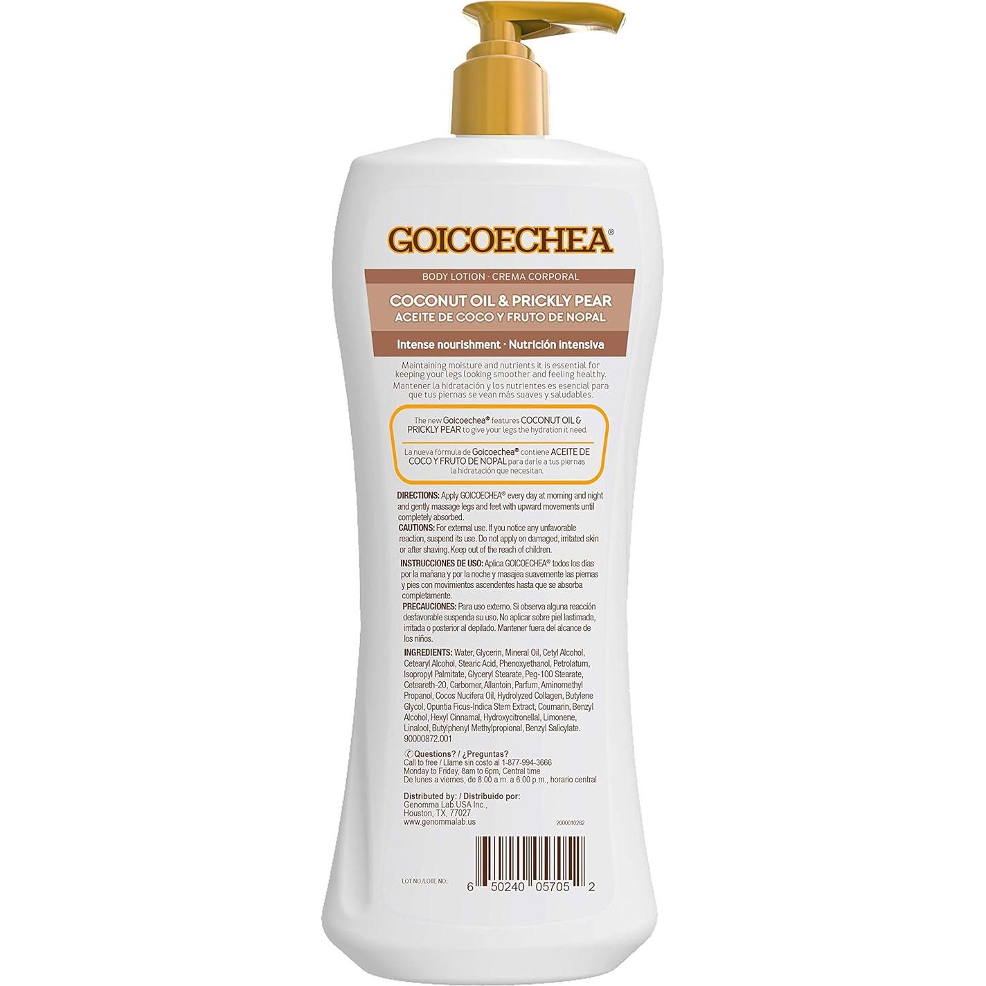 Loción Corporal Firmante Goicoechea con Coco y Nopal 1kg