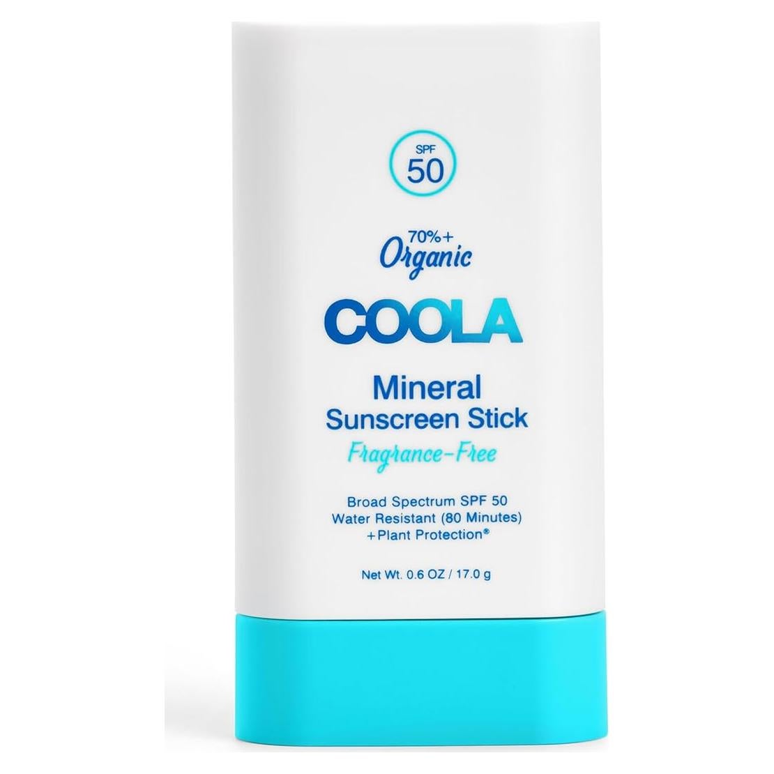 Protector Solar Mineral COOLA SPF 50 Barra 17g Vegano