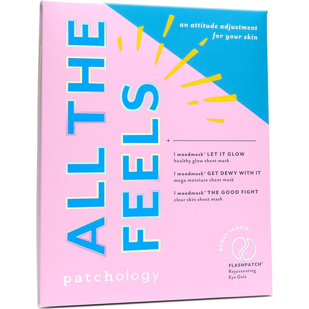 Mascarillas de Tela Patchology - Hidratantes y Revitalizantes - Juego de 3