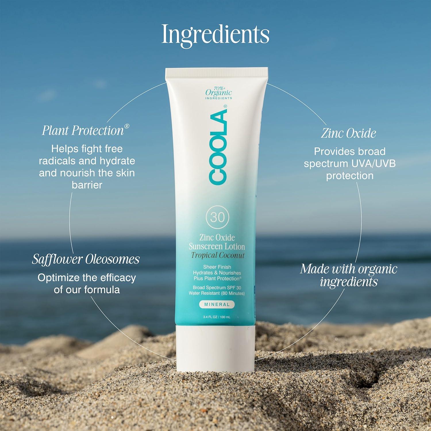 Protector Solar Mineral COOLA 100 ml SPF 30 Coco Tropical
