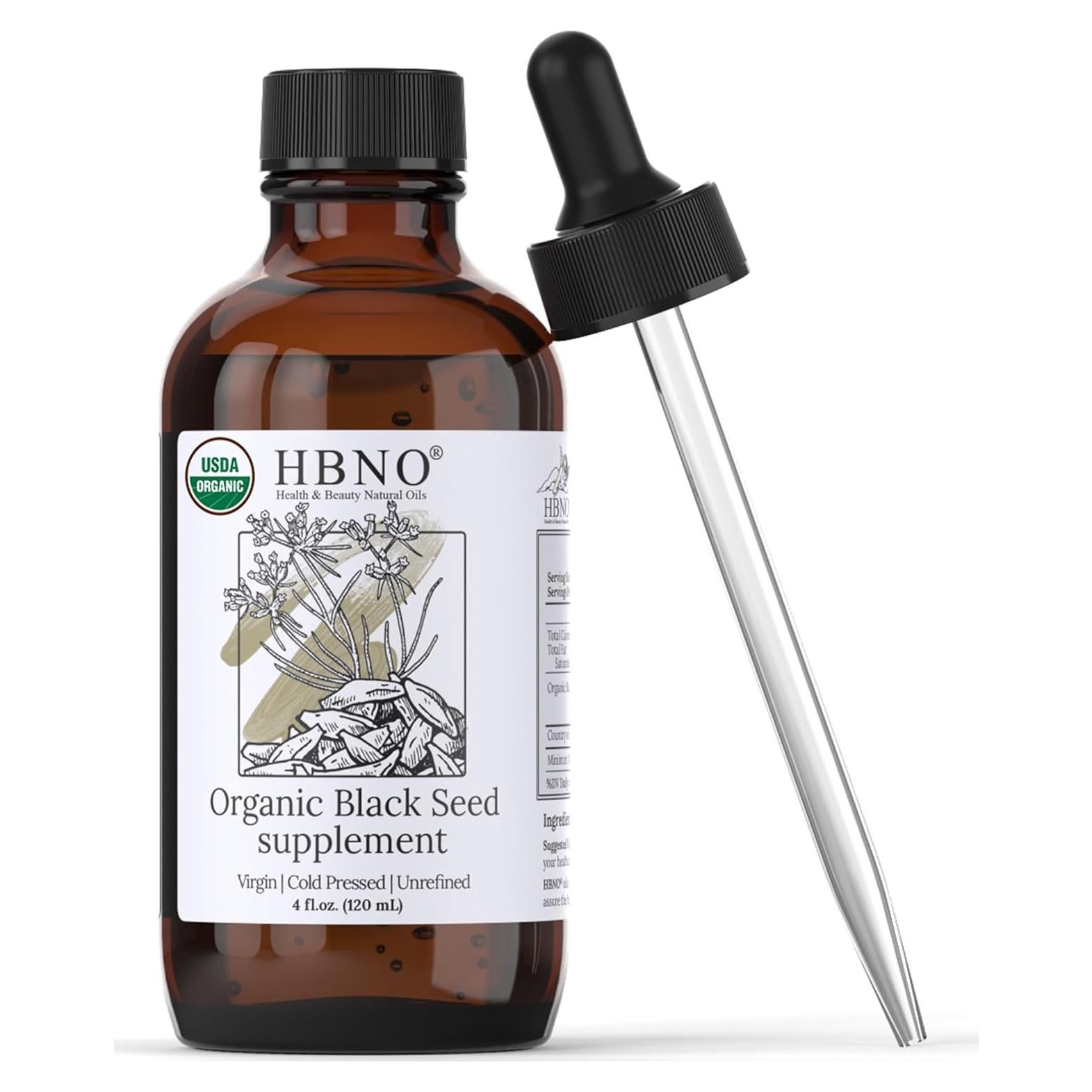 Aceite de Semilla Negra Orgánico HBNO 120ml Prensado en Frío