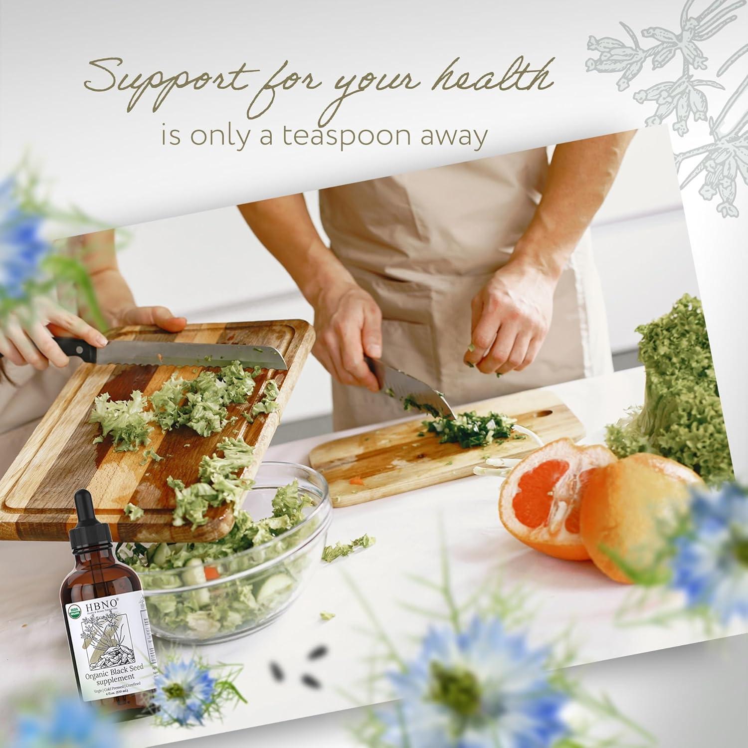 Aceite de Semilla Negra Orgánico HBNO 120ml Prensado en Frío