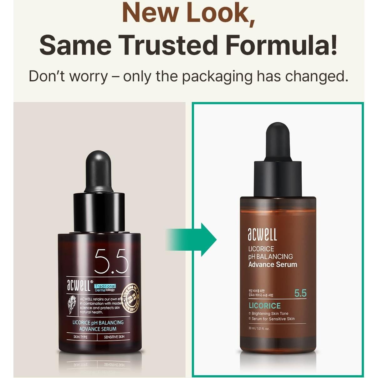 Suero Facial Acwell Regaliz 30 ml - Hidratante y Equilibrante pH