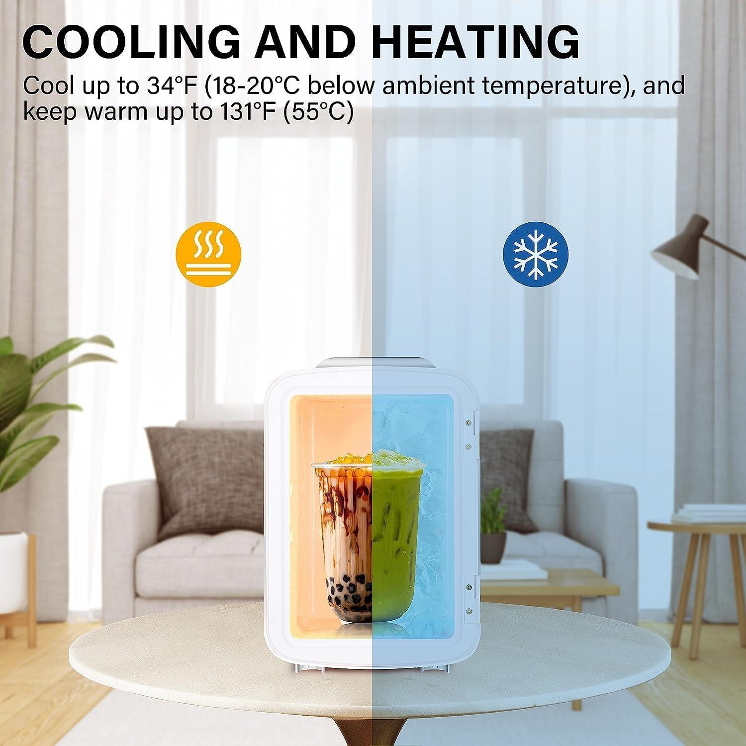 Mini Refrigerador Simple Deluxe 4L Portátil Enfriador y Calentador