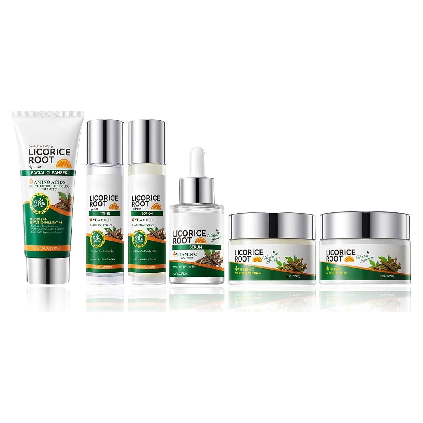 Juego de Cuidado de la Piel Newvenper 6 Piezas Hidratante