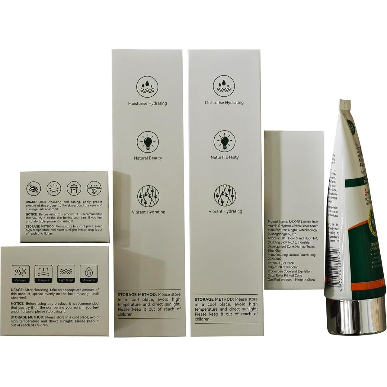 Juego de Cuidado de la Piel Newvenper 6 Piezas Hidratante