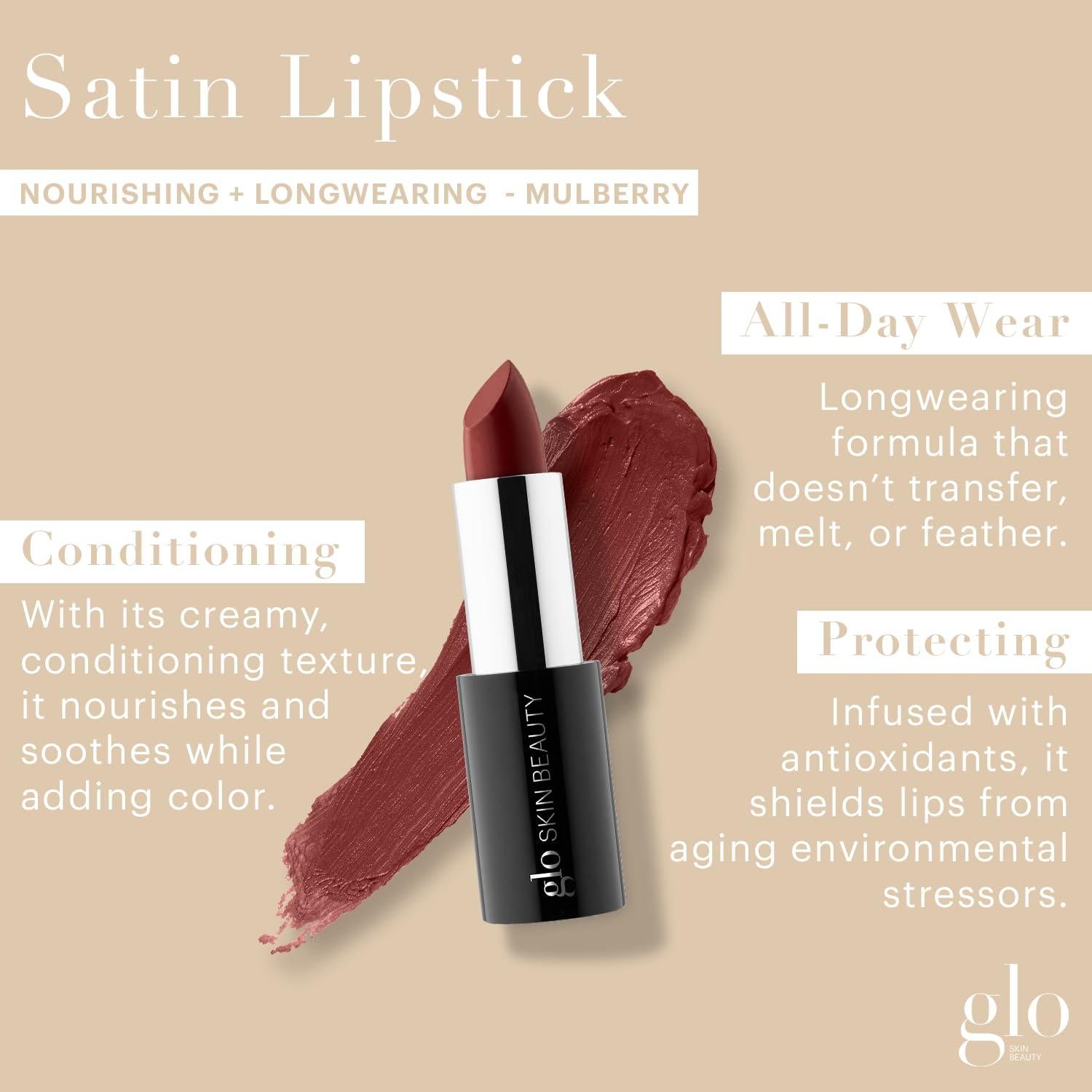 Barra de Labios Satinada Glo Skin Beauty Mora 59g Hidratante