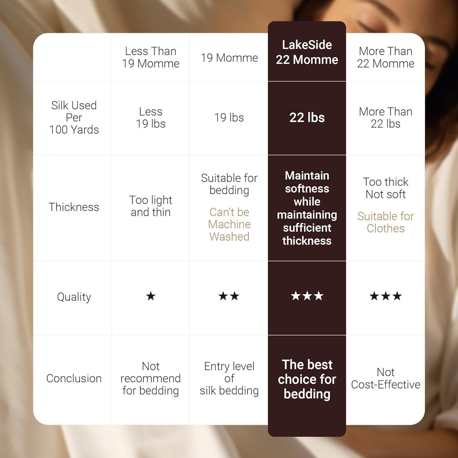 Funda de Almohada de Seda 100% Morera Lakeside Rey 20x36 cm