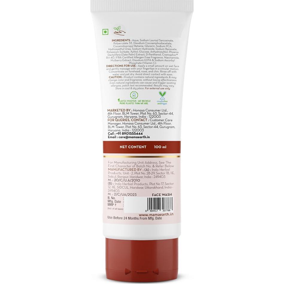 Lavado de Cara Mamaearth Vitamina C y Mora 100 ml