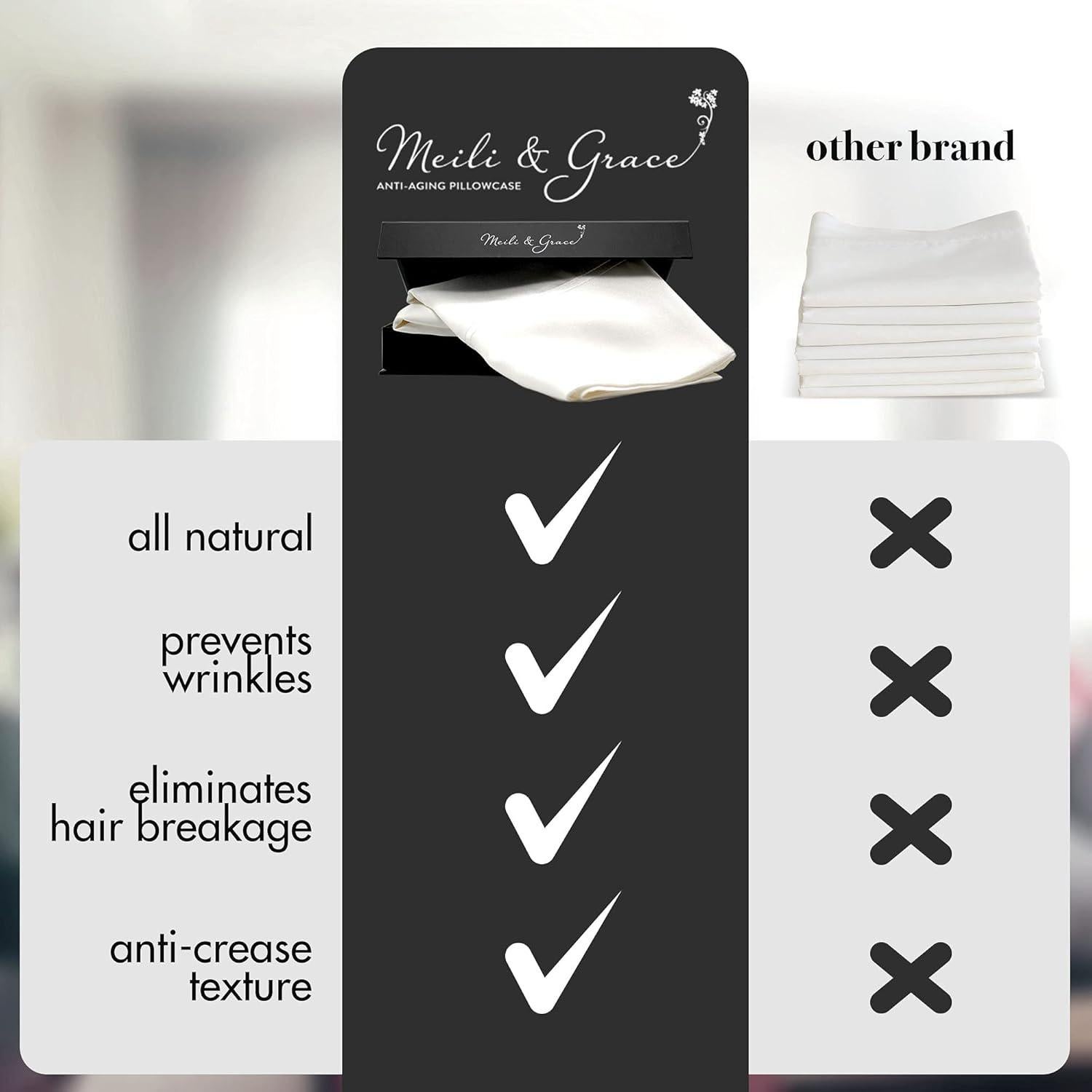 Funda de Almohada de Seda 100% Morera Meili y Grace King