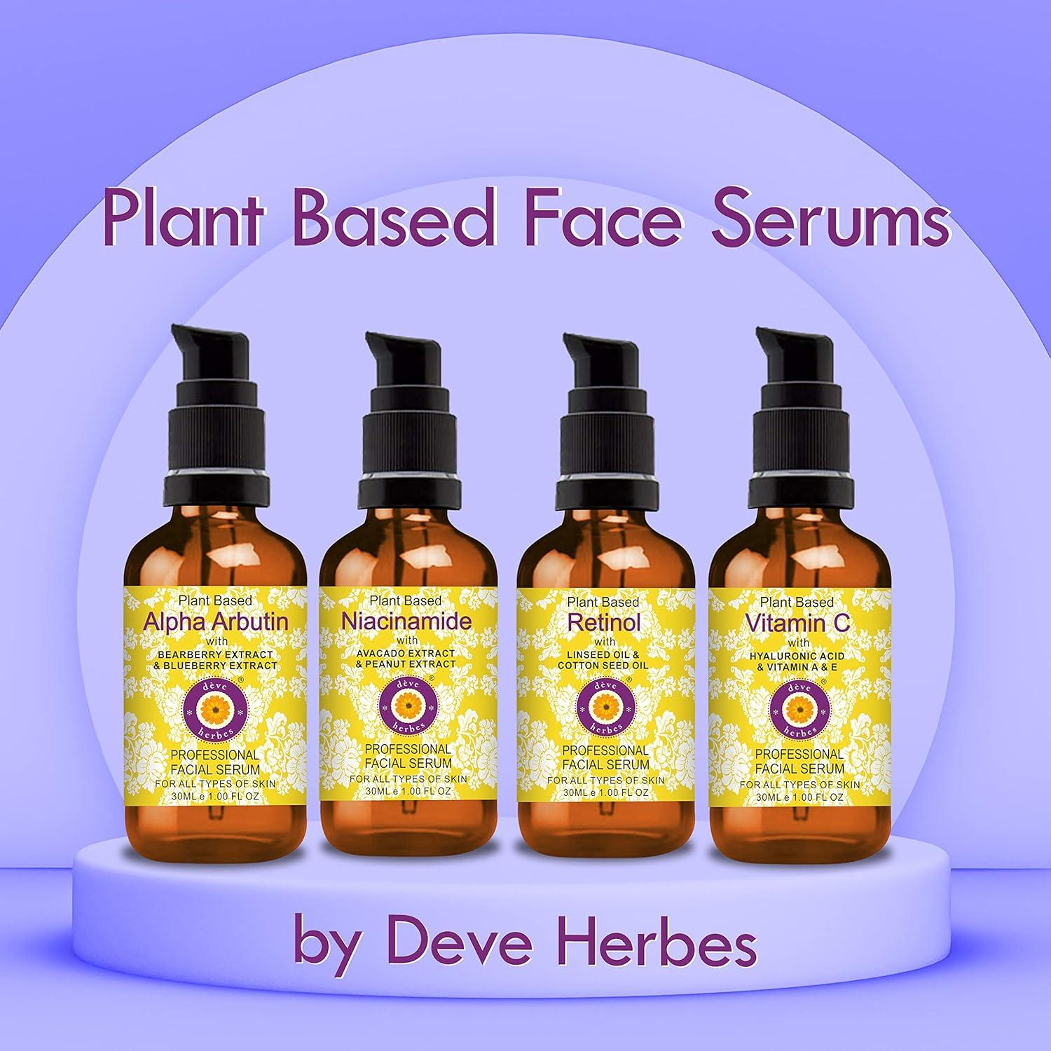 Suero Facial Alfa Arbutina Deve Herbes 30ml + Vitamina E 10ml