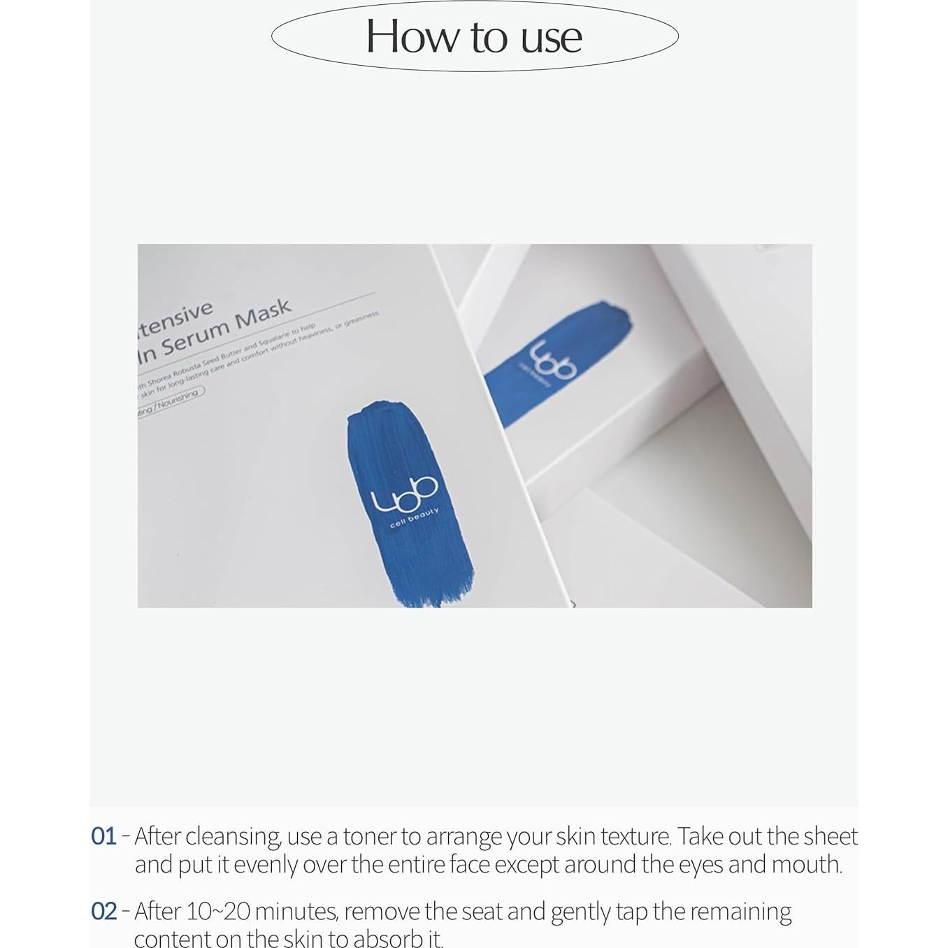 Mascarilla Facial Hipoalergénica LBB - Suero Calmante 5 Hojas