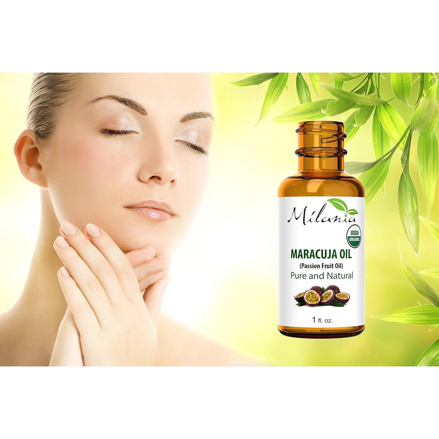 Aceite de Maracuyá Orgánico Milania 29.57 ml Prensado en Frío