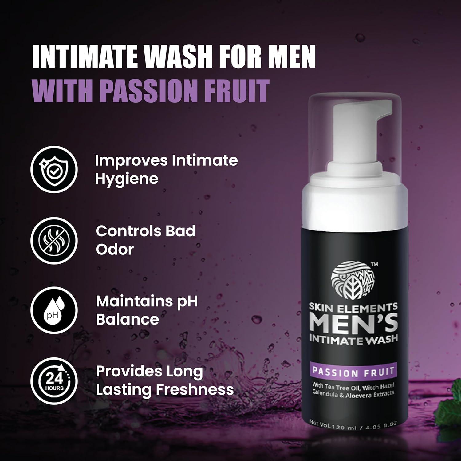 Limpieza Íntima para Hombres Skin Elements 120 ml Fruta de la Pasión