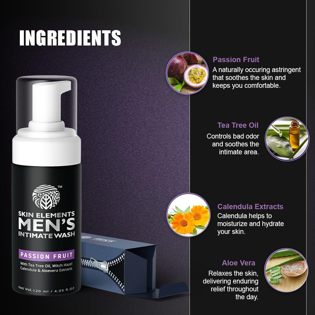 Limpieza Íntima para Hombres Skin Elements 120 ml Fruta de la Pasión