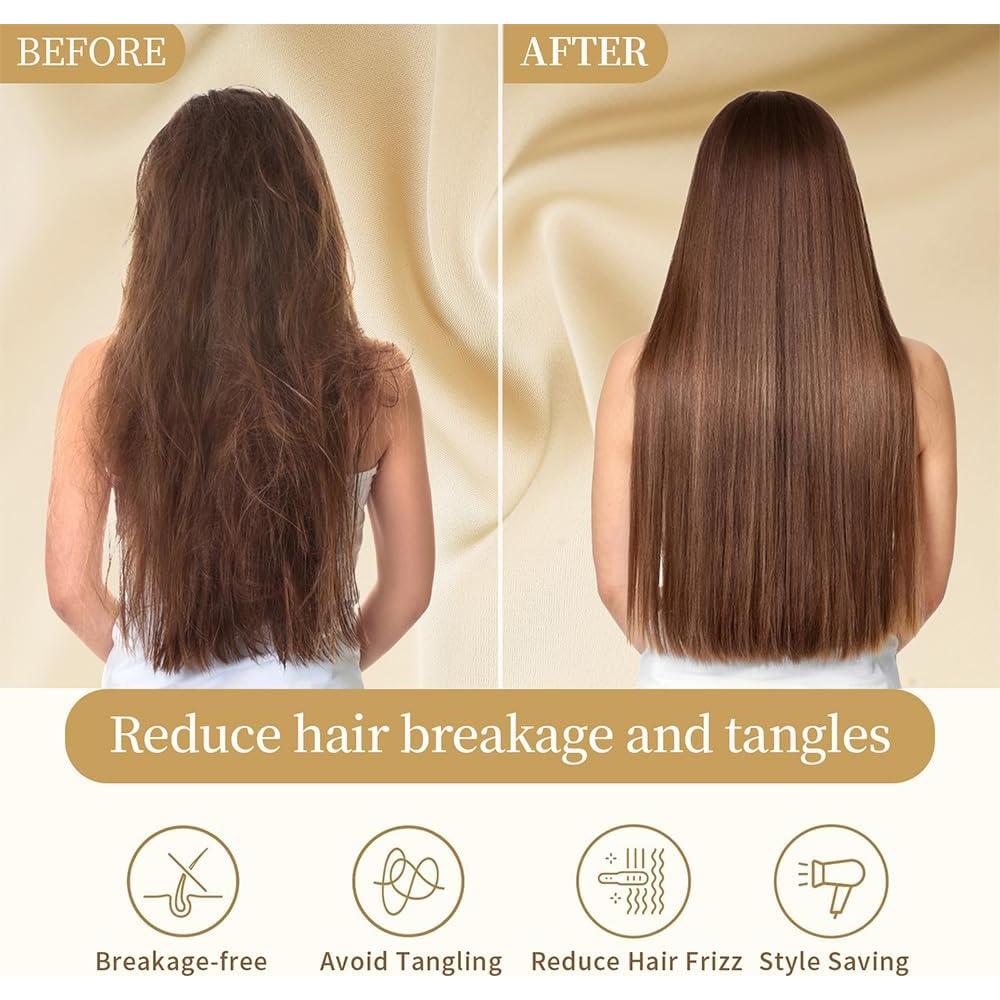 Funda de Almohada de Seda Hyzsj Estándar 50.8x66 cm Champán