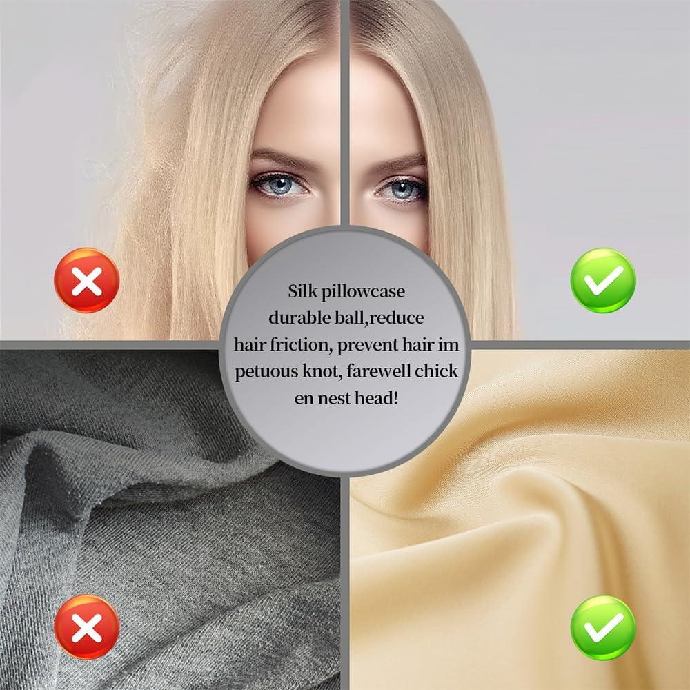 Funda de Almohada de Seda Hyzsj Estándar 50.8x66 cm Champán