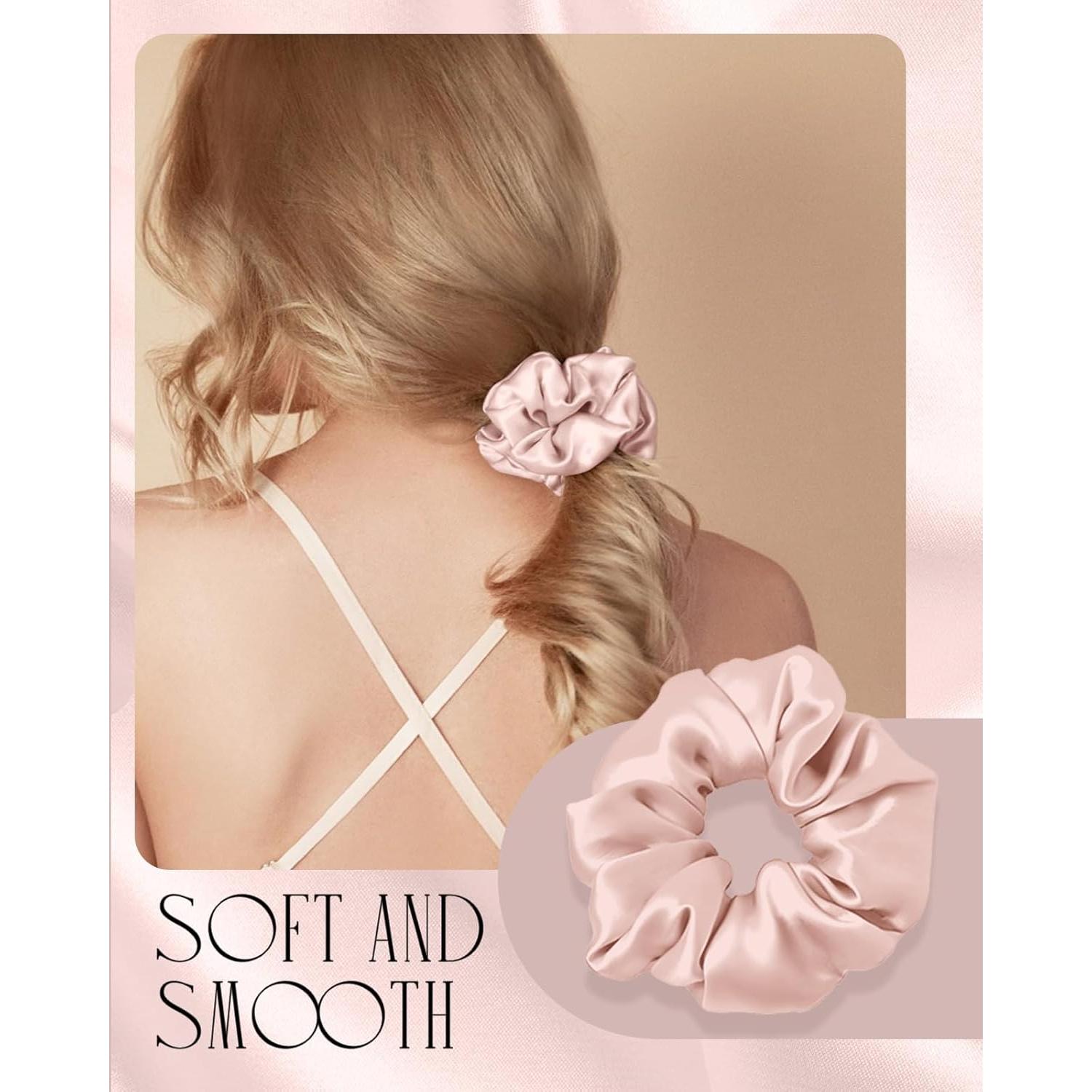 Funda de Almohada de Seda Miss Adola Estándar 66x51cm Rosa